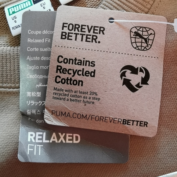 NWT Puma NYC Crew Neck Relaxed Fit Tan Sweatshirt - Sz S Open To Offers - Picture 8 of 10